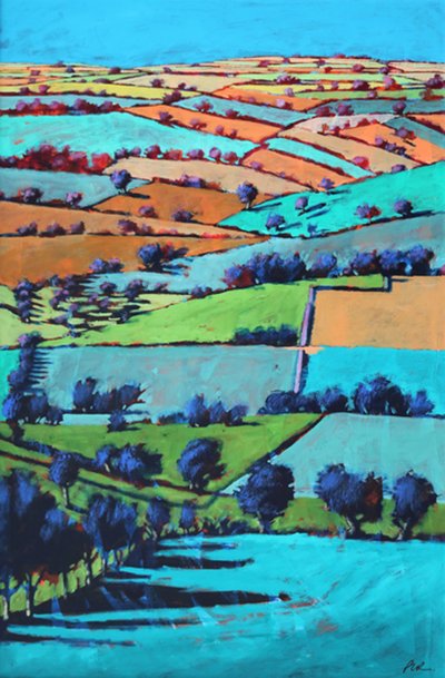 Rodge Hill (acrílico a bordo) de Paul Powis