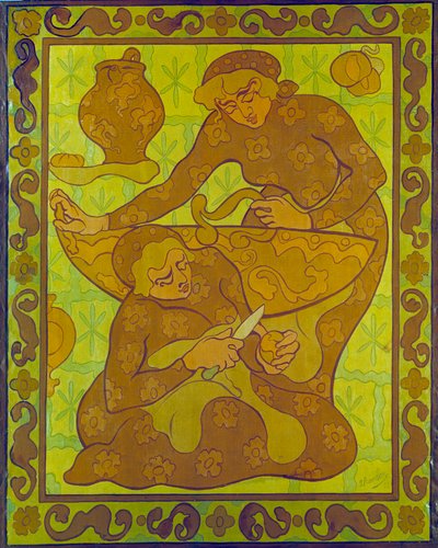 Apple Peelers Tapestry de Paul Ranson (1864-1909) Coleção Privada do século 20 de Paul Elie Ranson