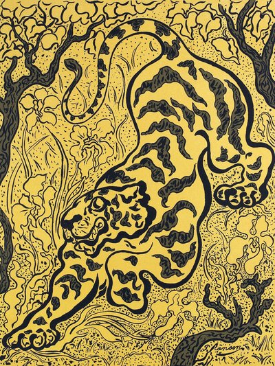 Tigre nas selvas de Paul Ranson