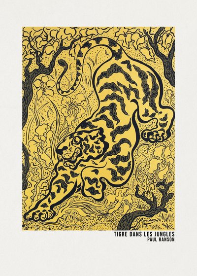 Poster «Tigre nas Selvas» de Paul Ranson