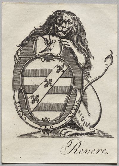 Bookplate: Brasão de armas de Paul Revere II