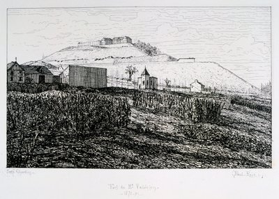 Fort du Mont Valerien, cerco de Paris, 1870-1871 de Paul Roux