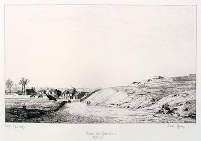 Poste de Charonne, Cerco a Paris, 1870-1871 de Paul Roux