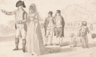 Uma Família no Hyde Park de Paul Sandby