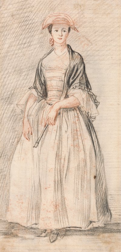 Uma Senhora com um Ventilador de Paul Sandby