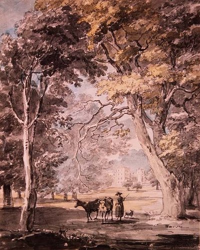 A Milkmaid in Windsor Great Park c.1765-70 de Paul Sandby