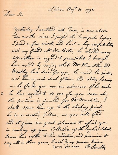 Uma carta de Paul Sandby, 1795 1904 de Paul Sandby