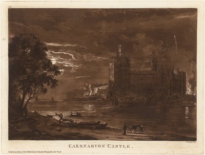 Castelo de Caernarvon (Noite) de Paul Sandby