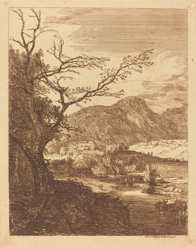 Capriccio com Castelo de Edimburgo e Arthur