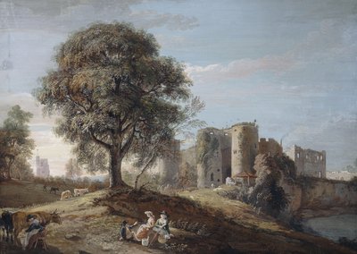 Castelo de Chepstow, década de 1790 de Paul Sandby