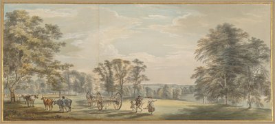 Amanhecer no Parque Luton de Paul Sandby