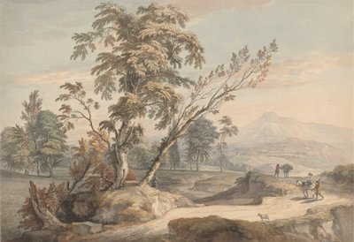 Italianate Landscape with Travellers no. 2 de Paul Sandby