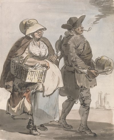 Londres Cries: "Queres alguma Colher..." de Paul Sandby