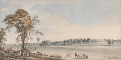 Vista Noroeste do Wakefield Lodge na Floresta de Whittlebury, Northamptonshire de Paul Sandby