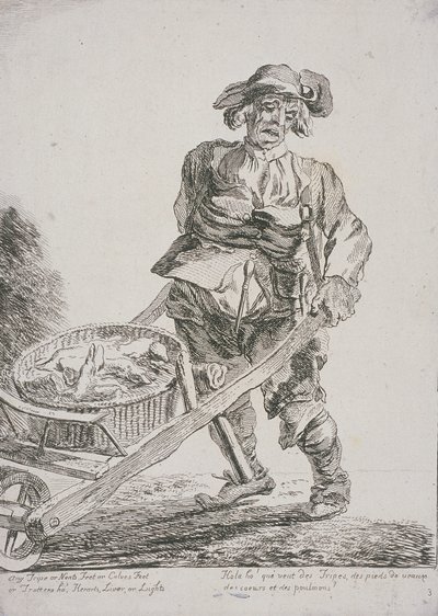 Vendedor de miudezas, Gritos de Londres, 1760 de Paul Sandby