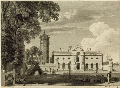 Academia militar real em Woolwich de Paul Sandby