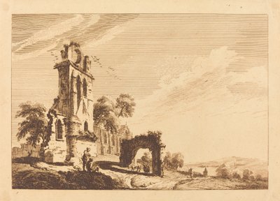 Abadia em ruínas de Paul Sandby