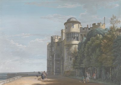 The North Terrace, Looking East (Olhando para Leste) de Paul Sandby
