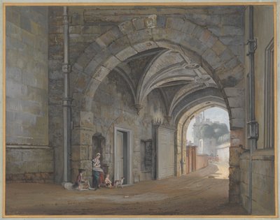 O Portão da Rainha Isabel de Paul Sandby