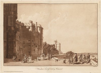Windsor Terrass olhando para o oeste de Paul Sandby