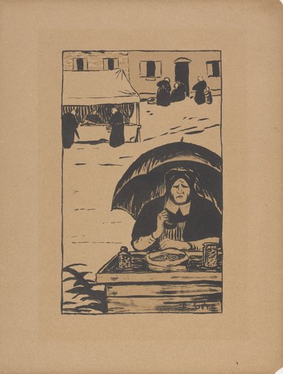 The Street Vendor 1895 (cor litho) de Paul Sérusier