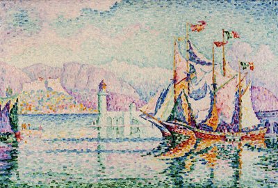 Antibes - De manhã. de Paul Signac