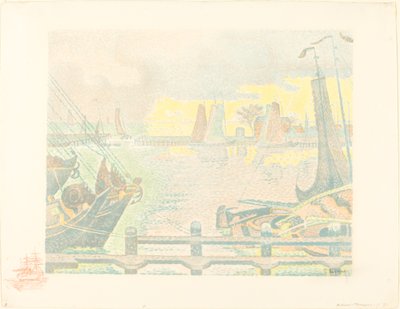 Barcos em Flushing de Paul Signac
