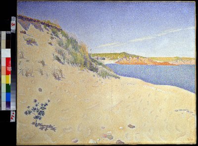 "Bord de mer a saint Briac sur mer en Ille et villaine" (A Praia em Saint-Briac. Op. 212 (Litoral arenoso)) Pintura de Paul Signac (1863-1935) 1890 Pontilhismo Dim. 65x81 cm Museu Pushkin, Moscovo de Paul Signac