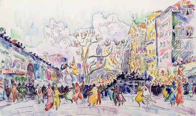 Carnaval em Nice de Paul Signac
