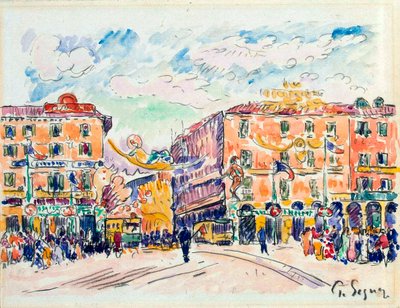 Praça da cidade, c1925. de Paul Signac