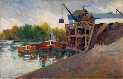 Grua de carvão, Clichy de Paul Signac
