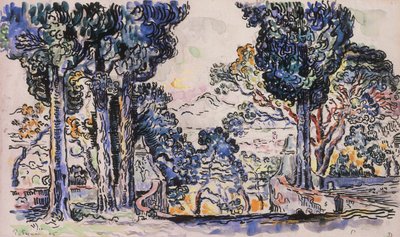 Ciprestes em Sainte-Anne SaintTropez de Paul Signac