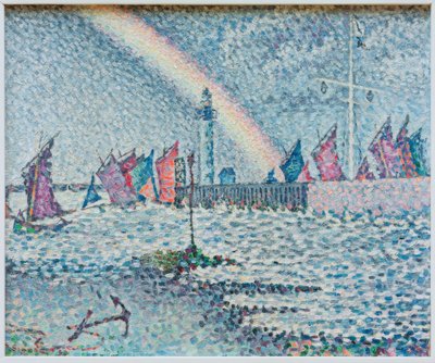 Entrada para o porto de Honfleur de Paul Signac