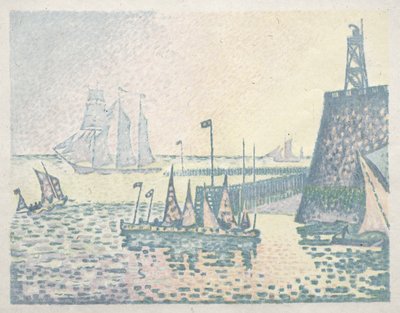 Boa noite, The Jetty at Vlissingen de Paul Signac