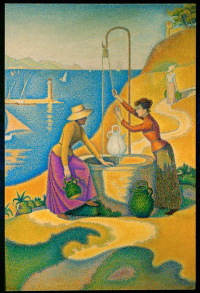 Mulheres no poço (óleo sobre tela) de Paul Signac