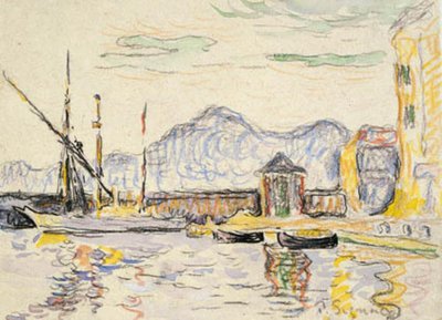 O porto de Antibes de Paul Signac