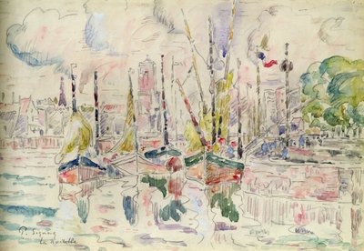 La Rochelle (aguarela sobre papel) de Paul Signac
