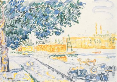 O Sena em Asnières de Paul Signac