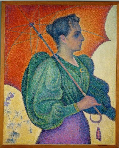 A mulher com o guarda-chuva de Paul Signac