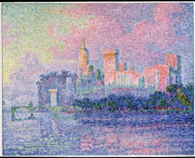 O castelo dos papas, Avignon de Paul Signac