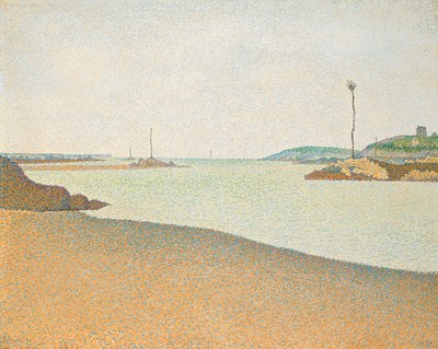Les Balises, Saint-Briac, 1890 de Paul Signac