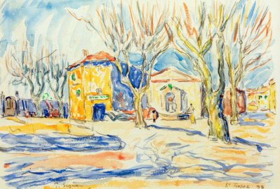 Paisagem de Saint-Tropez de Paul Signac