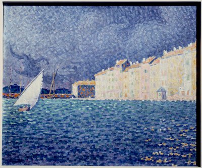 Saint Tropez Pintura de Paul Signac (1863-1935) 1895 Saint Tropez Museu da Anonciada de Paul Signac