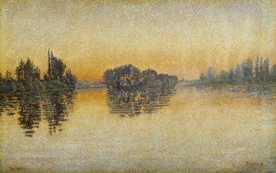 Pôr do sol, Herblay de Paul Signac