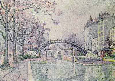 O Canal Saint-Martin, 1933 de Paul Signac