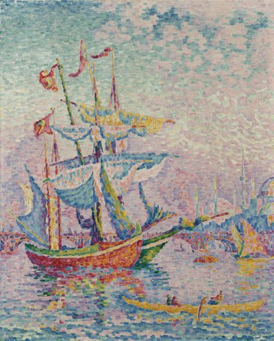O Chifre Dourado. A ponte, 1907 de Paul Signac