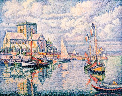 O porto de Barfleur, 1931 de Paul Signac