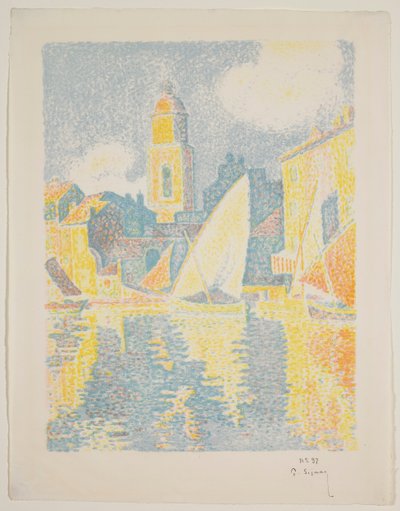 O Porto de St. Tropez de Paul Signac