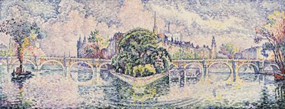 O Jardim Vert Galant; O Jardin du Vert Galant, c.1928 de Paul Signac