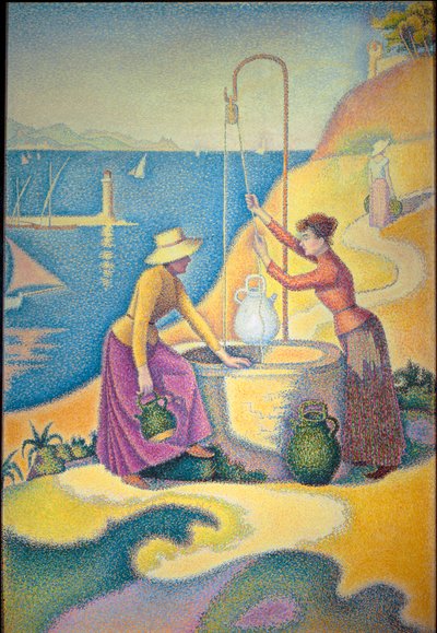 Mulheres no Poço ou Mulheres Jovens da Provença no Poço de Paul Signac